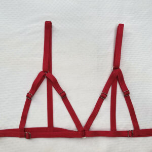 Conjunto arnés, tanga rutera de puntilla y ligas - Image 5