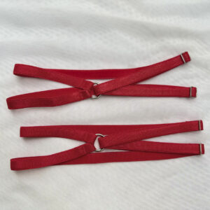 Conjunto arnés, tanga rutera de puntilla y ligas - Image 8